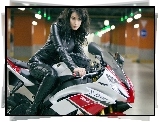 Yamaha, Kobieta, Motocykl
