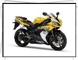 żółty, tłumik , lusterka, światła , opony , Motory Yamaha, Sportowe, koła, kierownica, Ścigacze, siedzenie