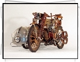 Motor, 1909, Zabytkowy, Harley Davidson