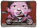 Graffiti, Harley Davidson Softail Rocker C
