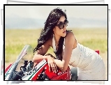 Brunetka, Ducati, Kobieta, Motor