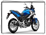 Motocykl, NC 750X, Niebieski, Honda