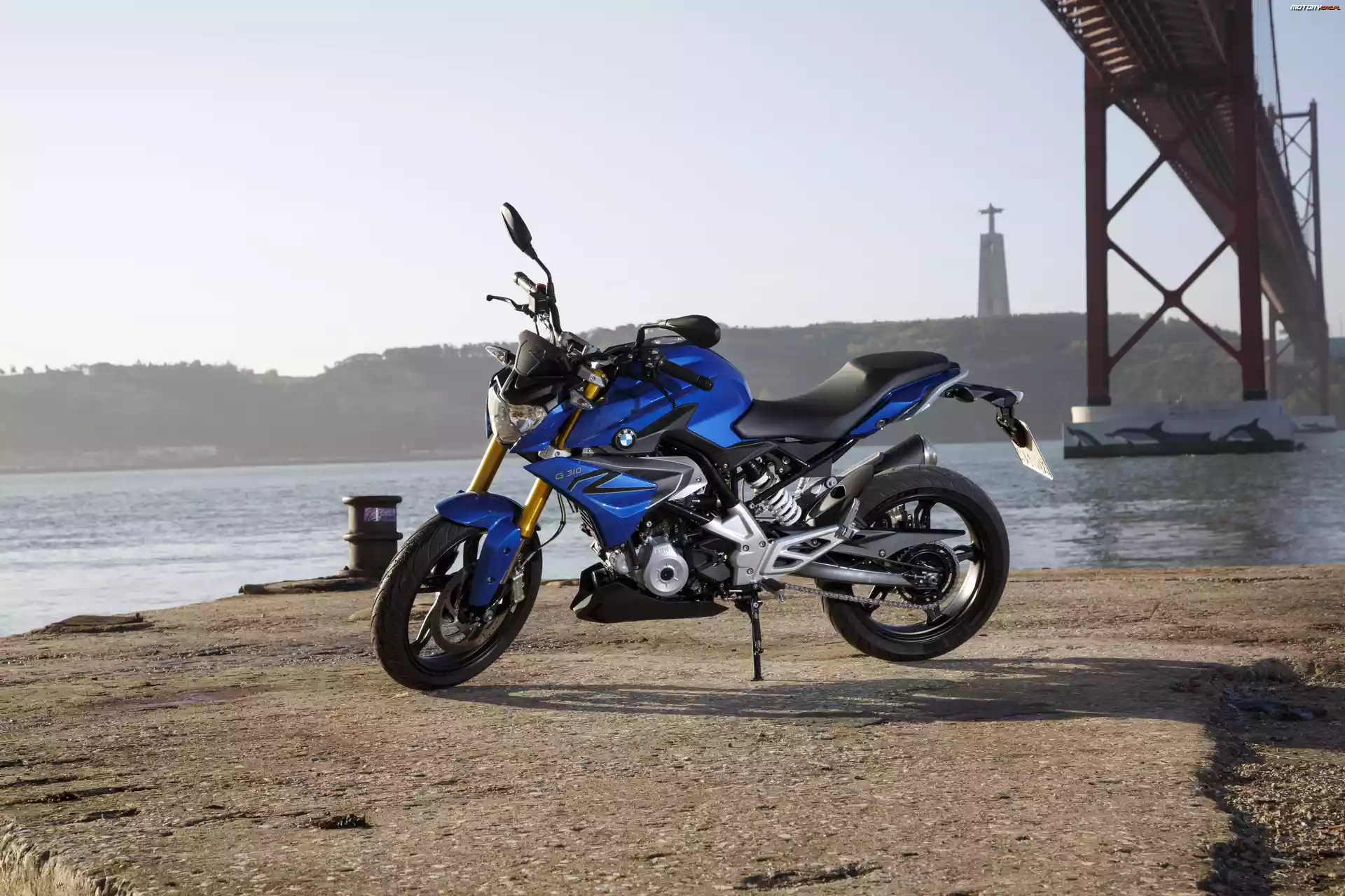 Motocykl, 2016, Niebieski, BMW G 310 R