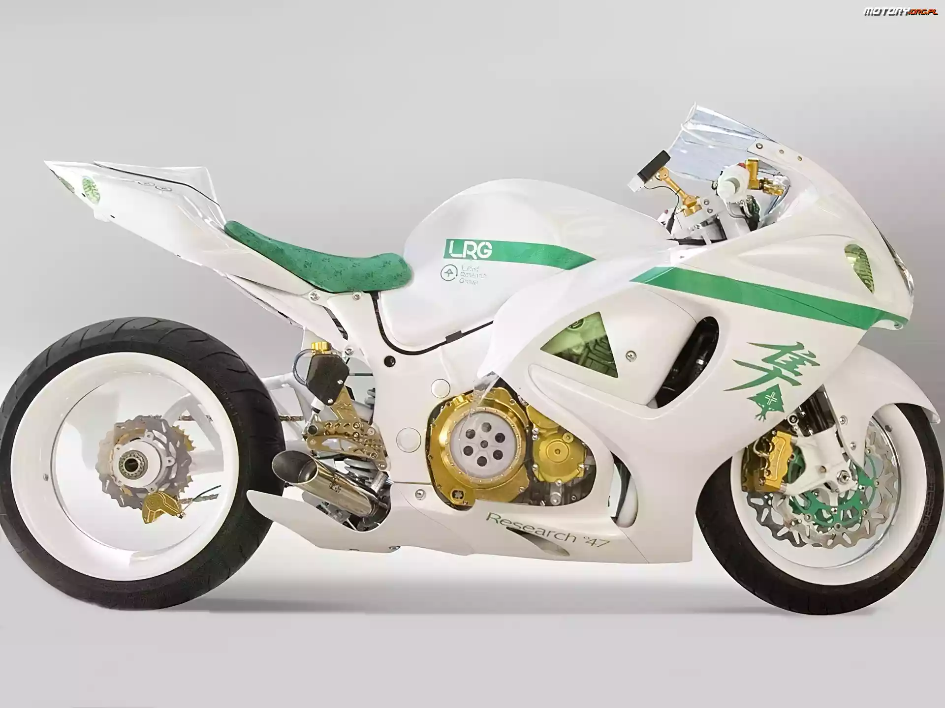 IRG Hayabusa, Biały, Motocykl