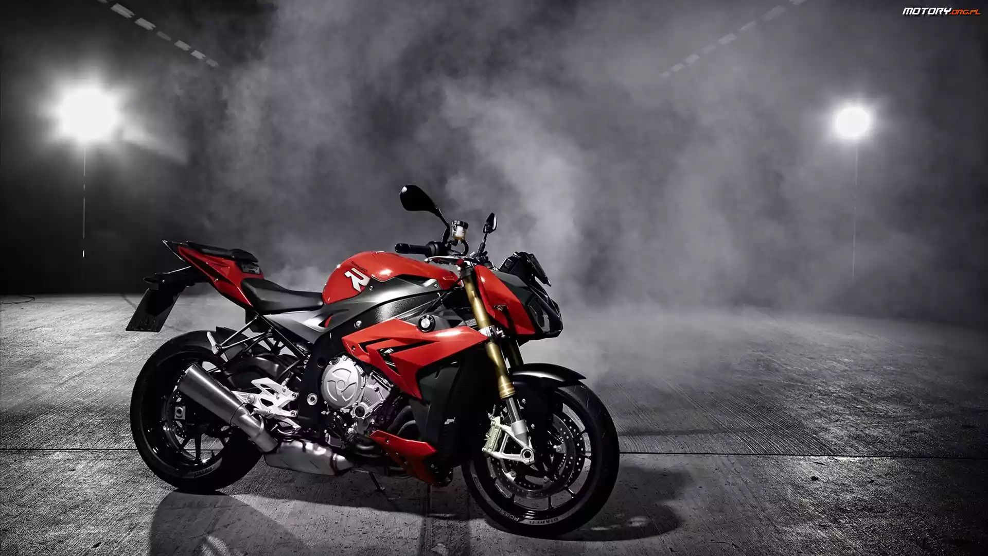Światła, Dym, S1000R, BMW, 2014