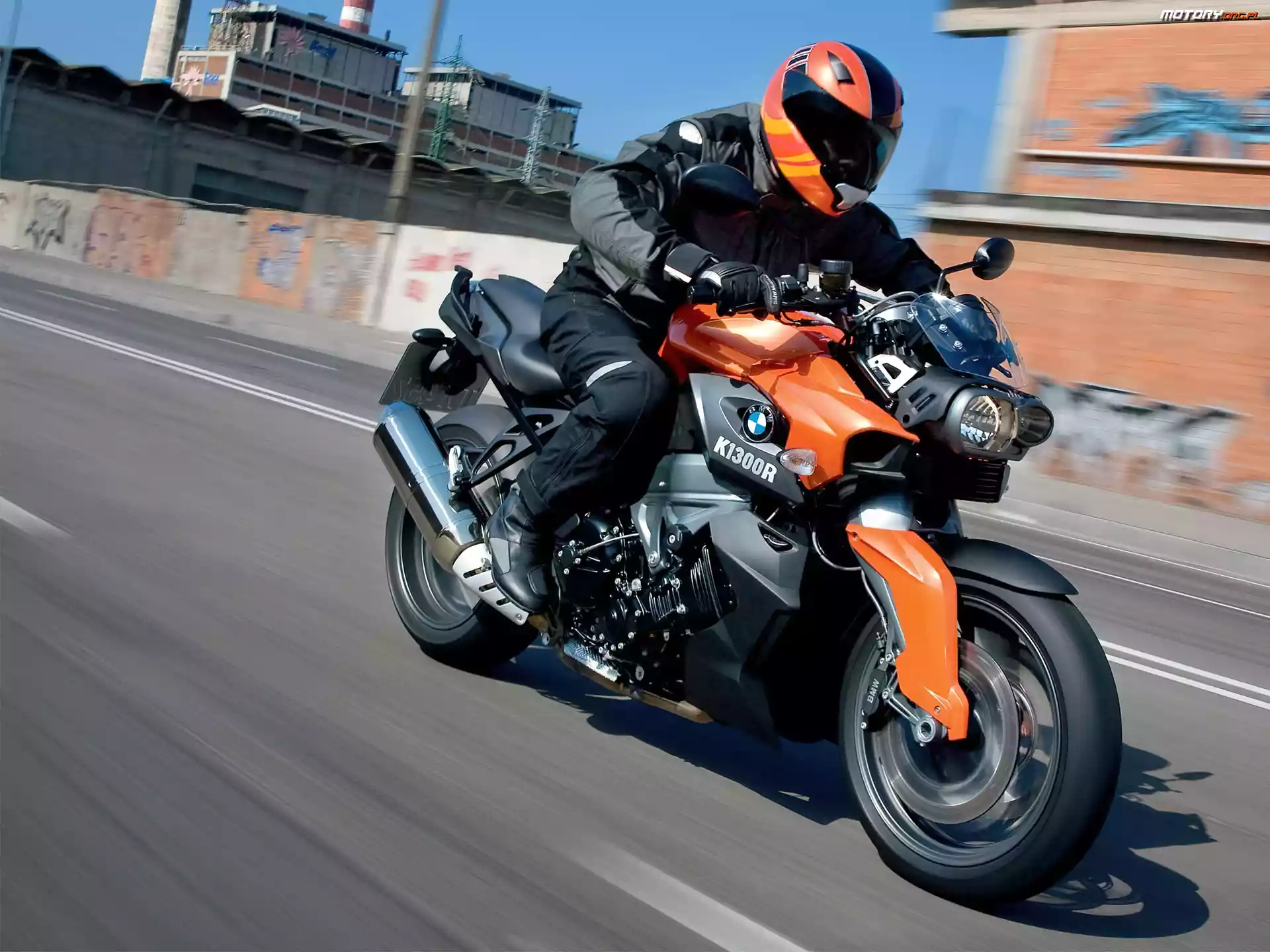 Motocyklista, BMW K1300R, Miasto