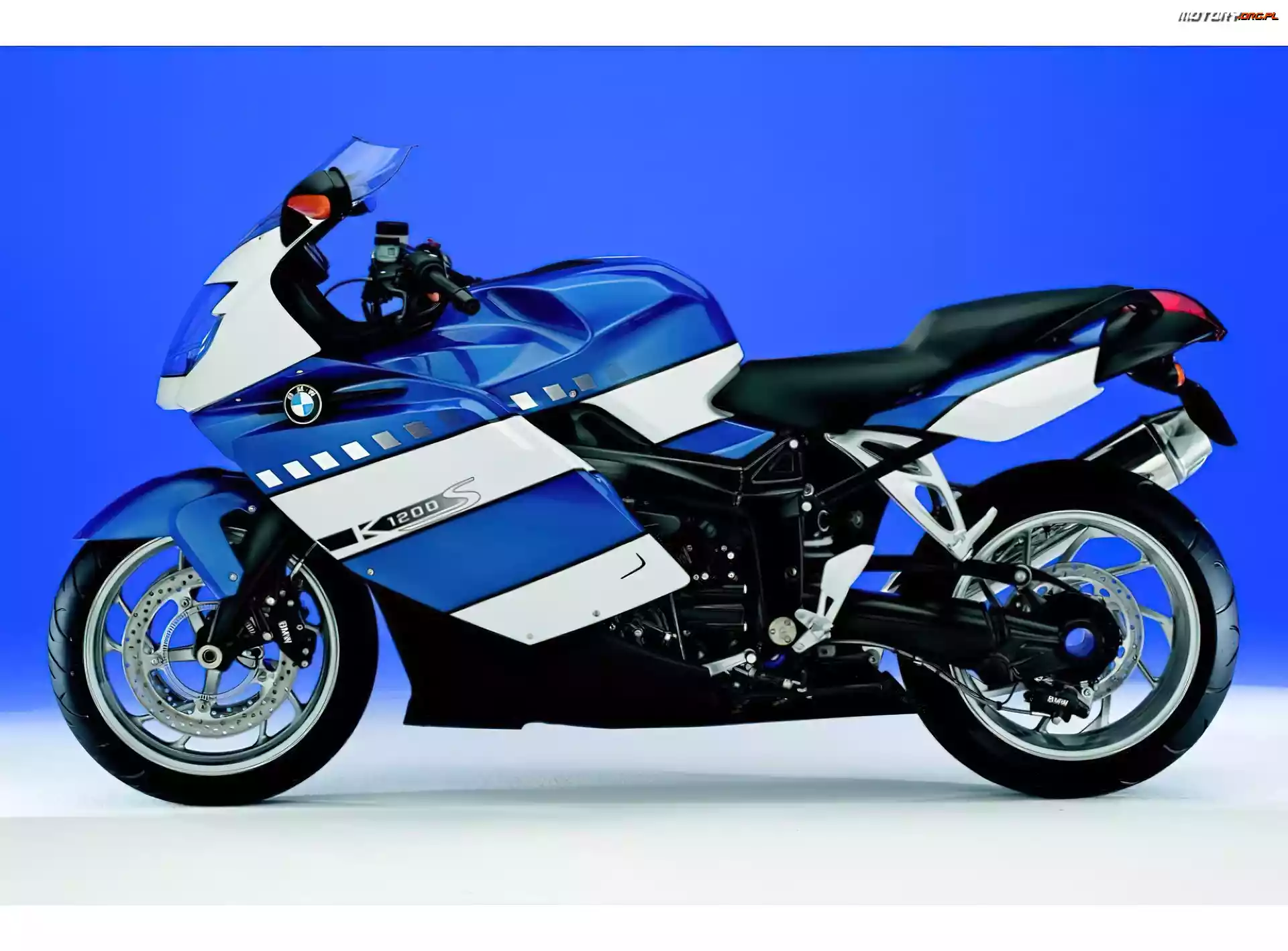 BMW K1200S, niebieski