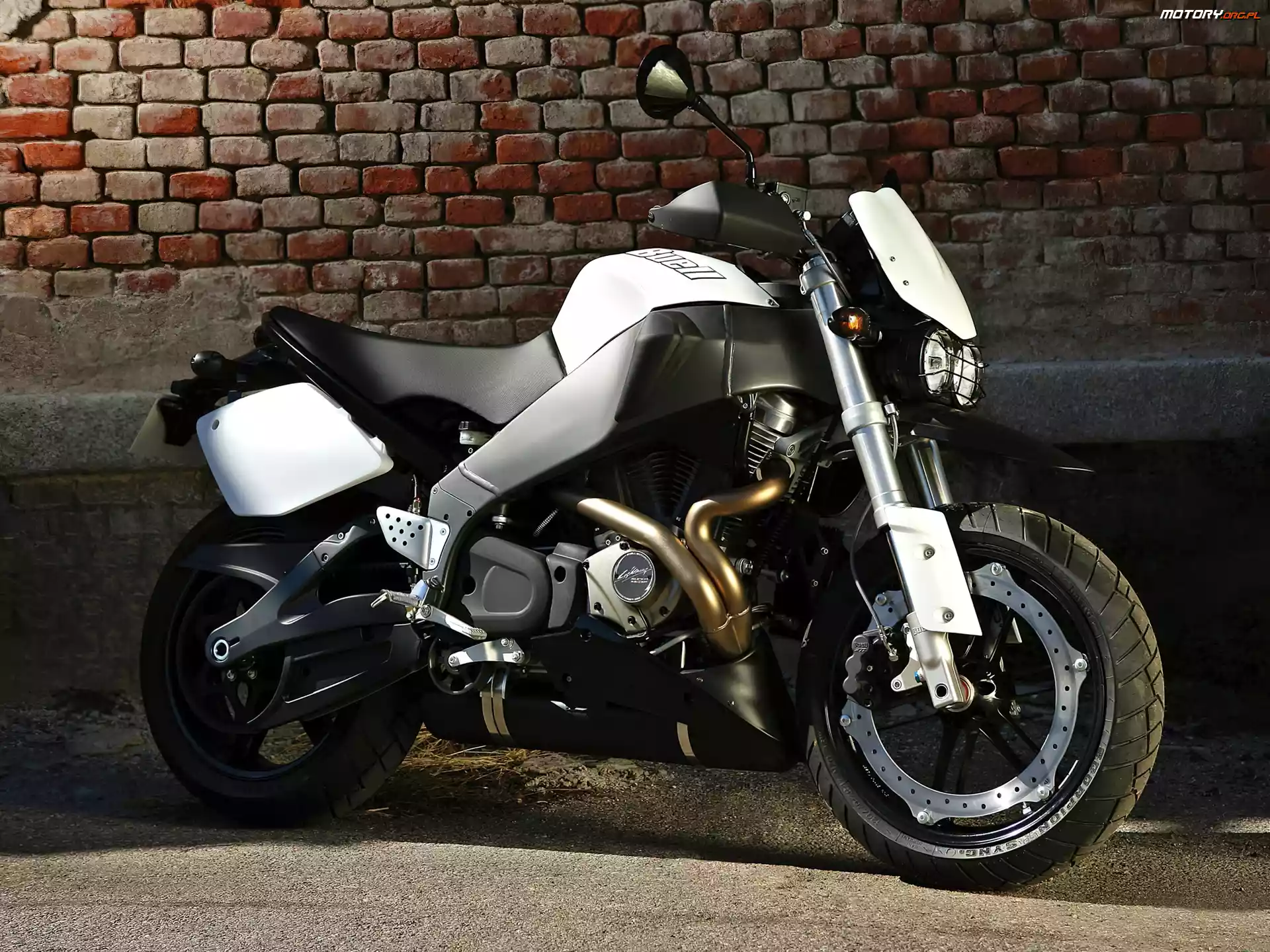 Buell Lightning Super XB12STT, Rama, Biały, Masywna