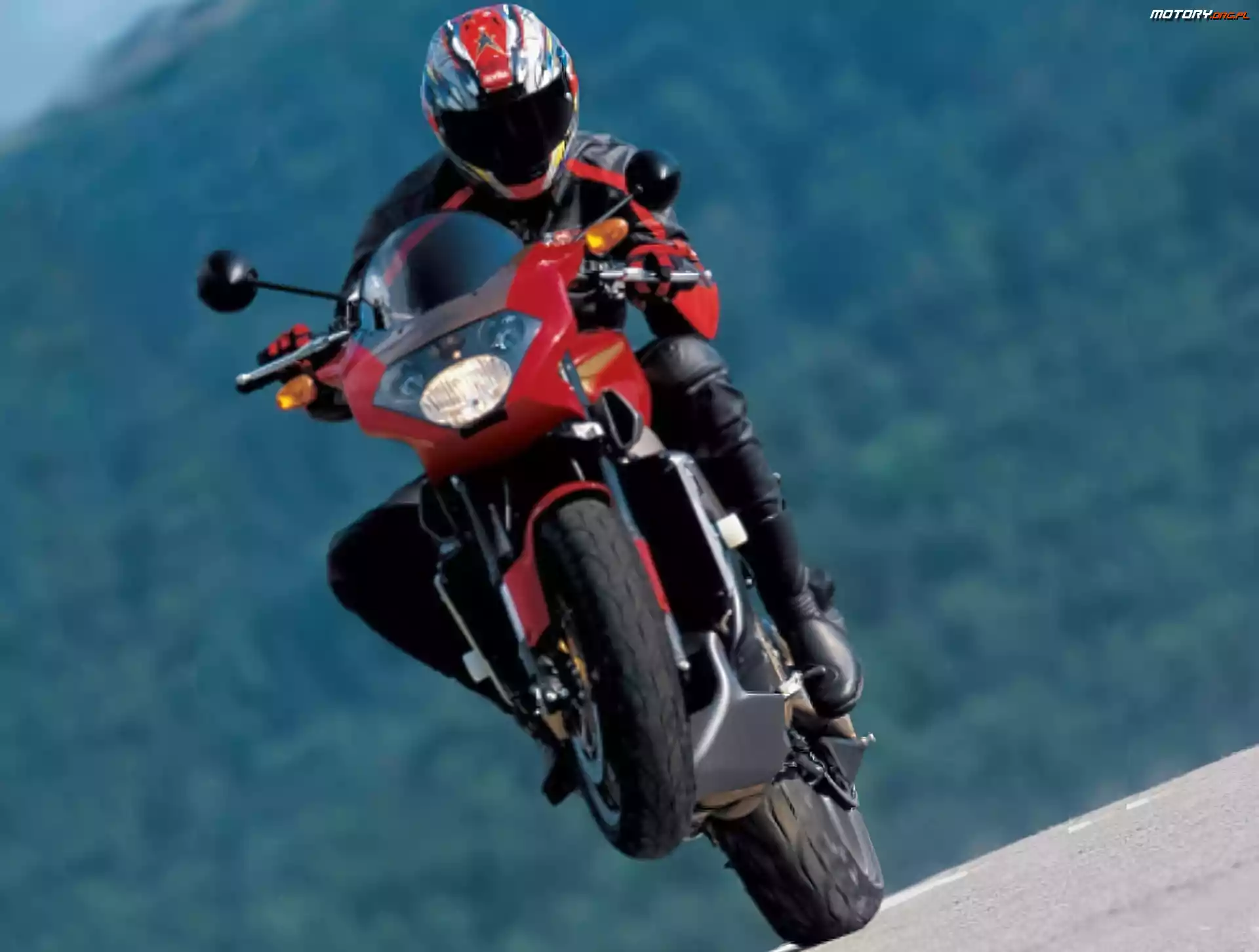 Motocyklista , Jazda na Kole, Ścigacze, Sportowe, Kask, Aprilia RSV4