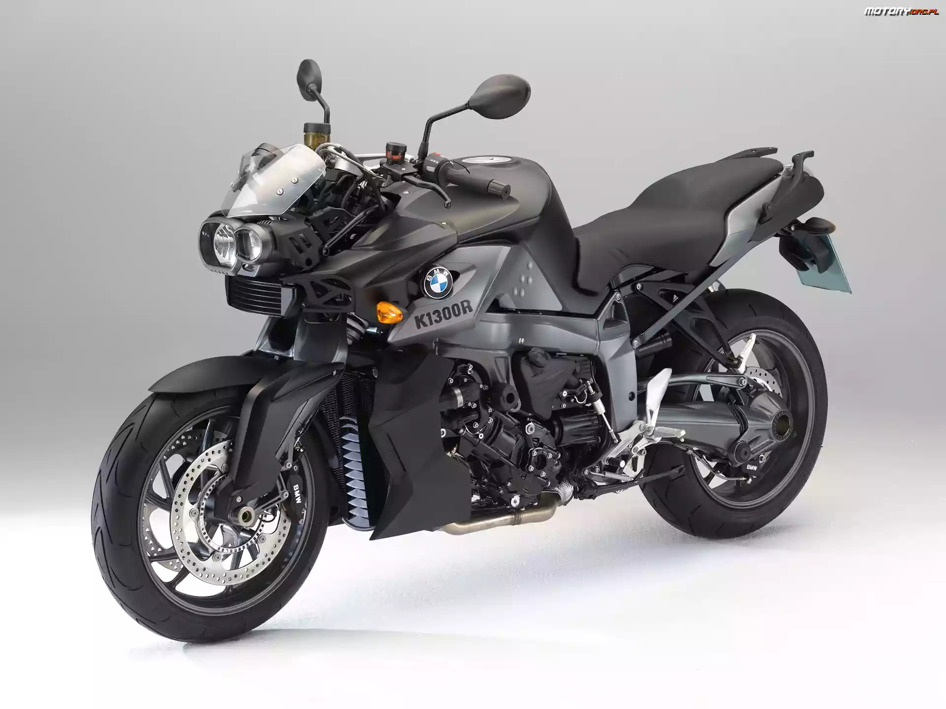 BMW K1300R, Lampa, Czarne, Podwójna