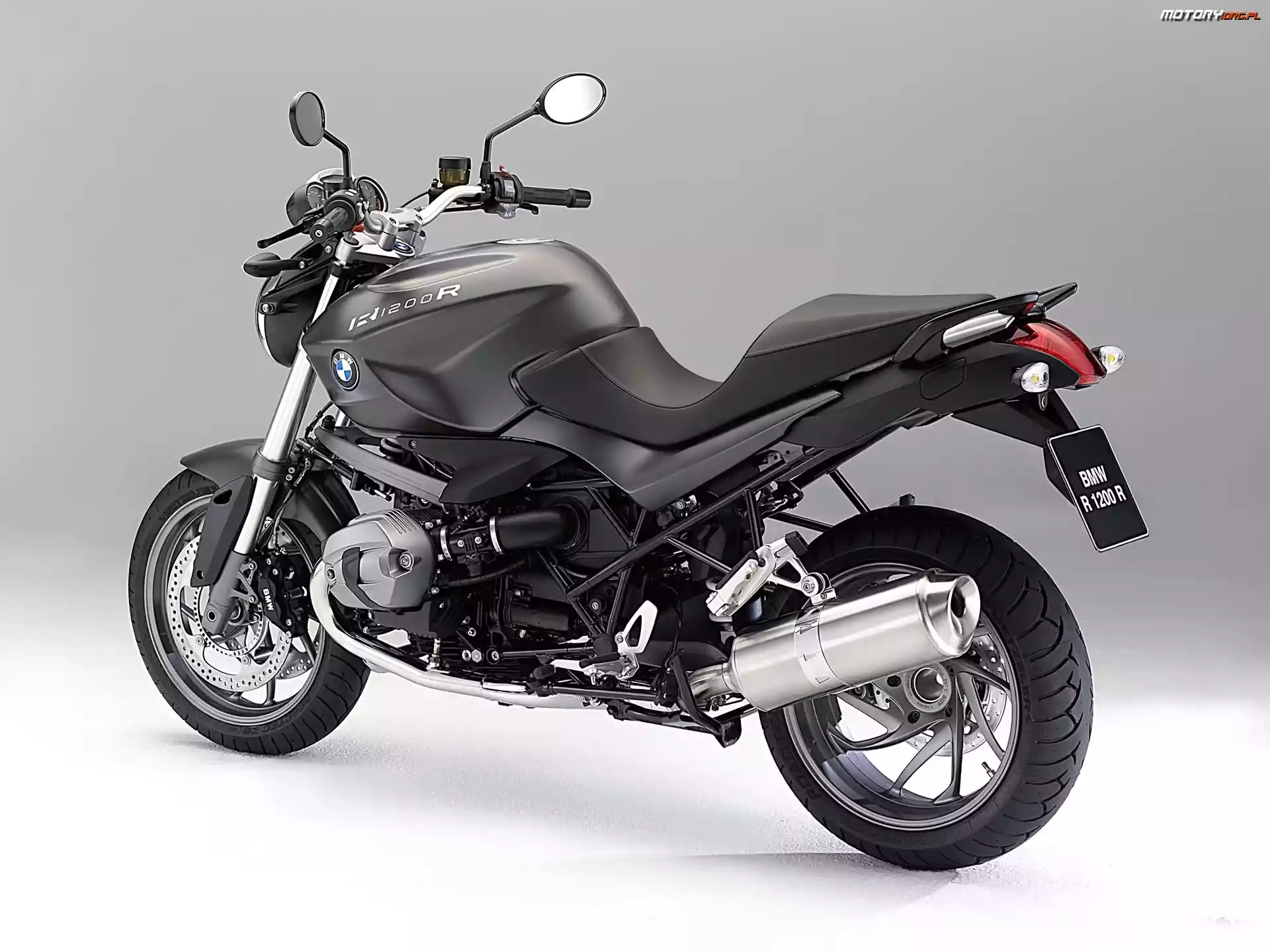 Czarne, BMW R1200R, Wydechowa, Rura