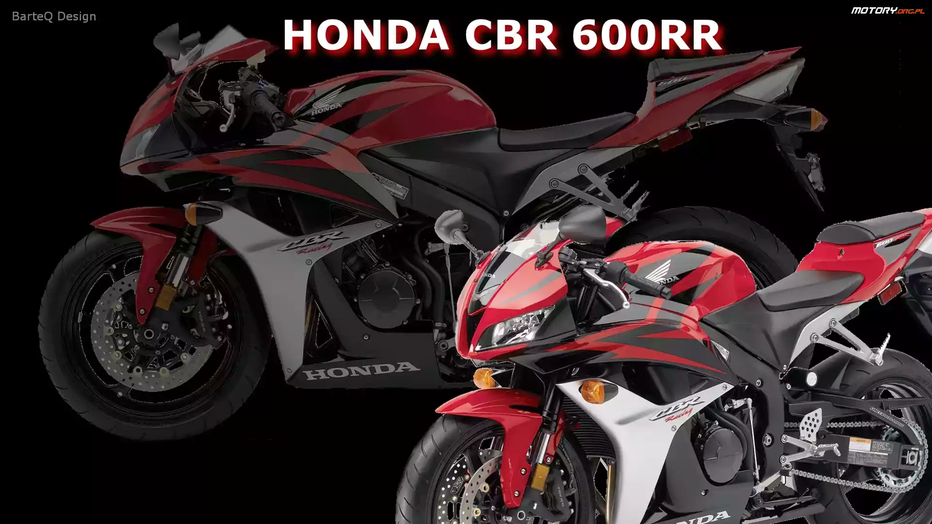 Czerwona, Motocykl, Honda CBR 1000 RR