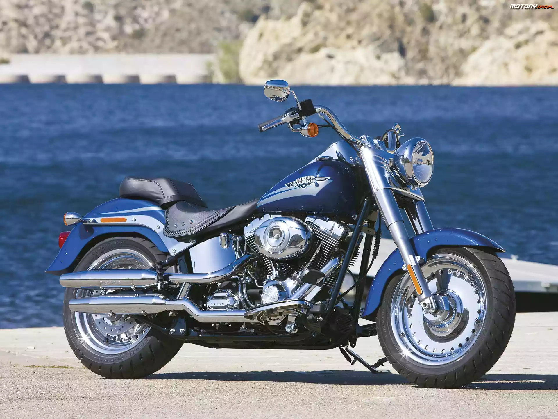 Przód, Harley-Davidson Softail Fat Boy, Amortyzatory