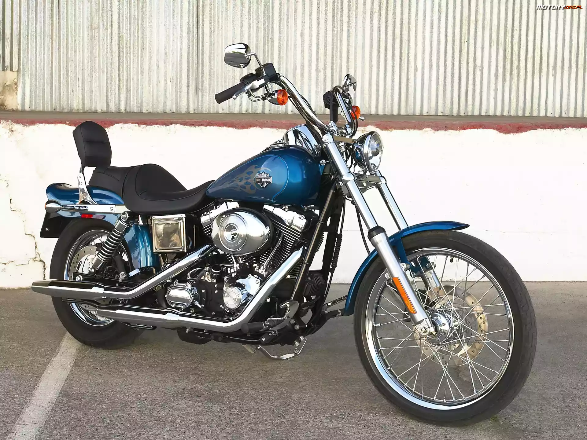 Rama, Harley Davidson Dyna Wide Glide, Stalowa