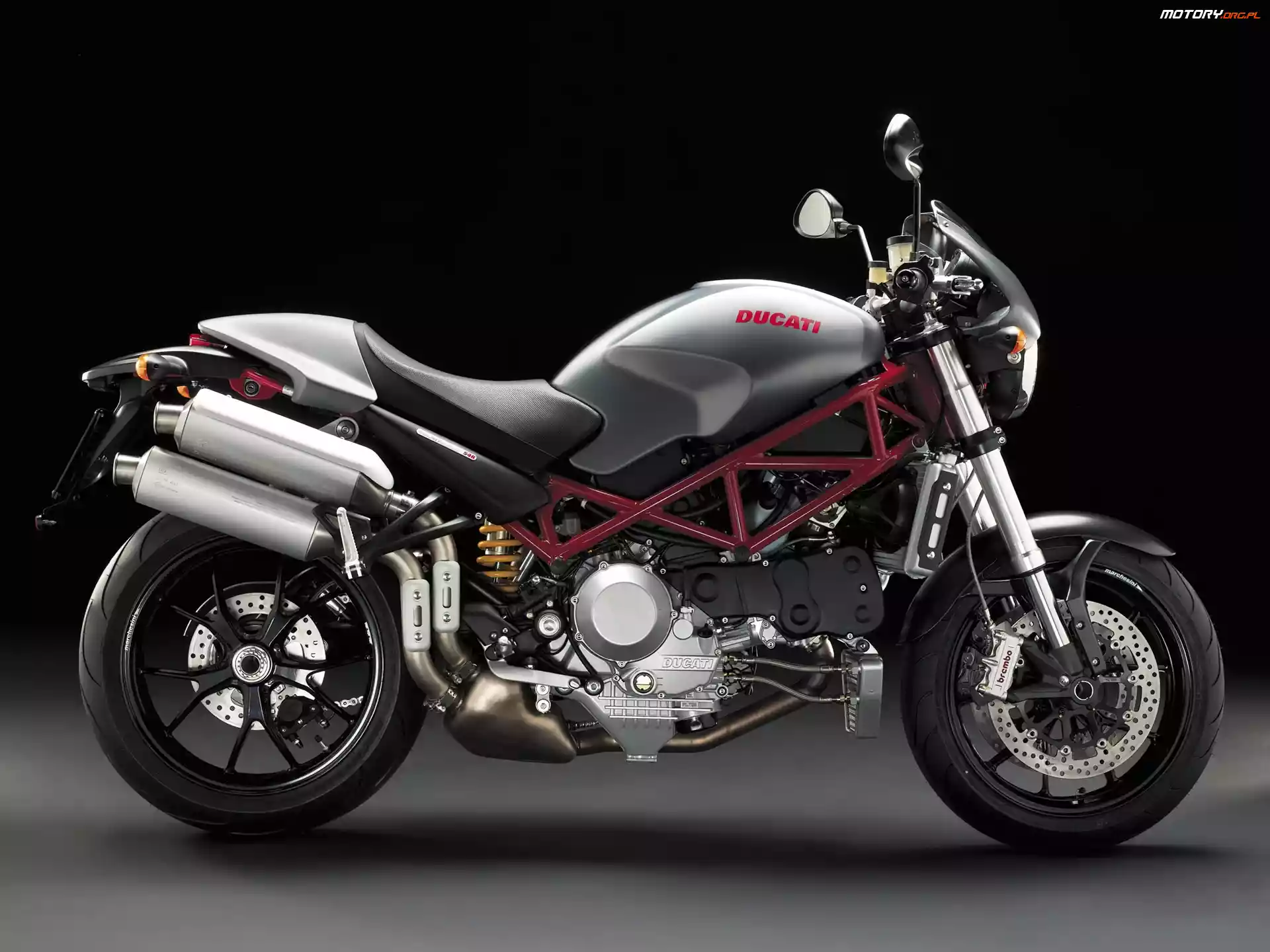 Rama, Ducati Monster S4R, Czerwona