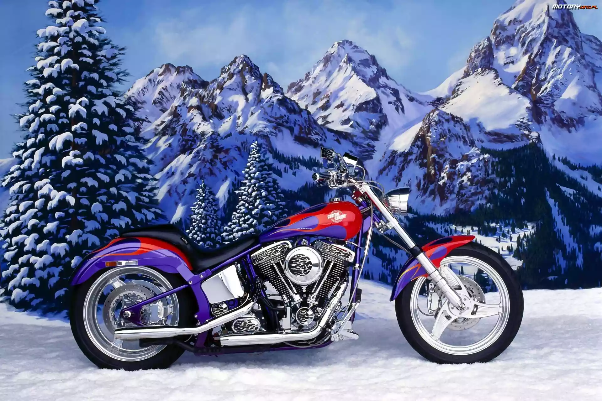 Góry, Harley-Davidson, Zima