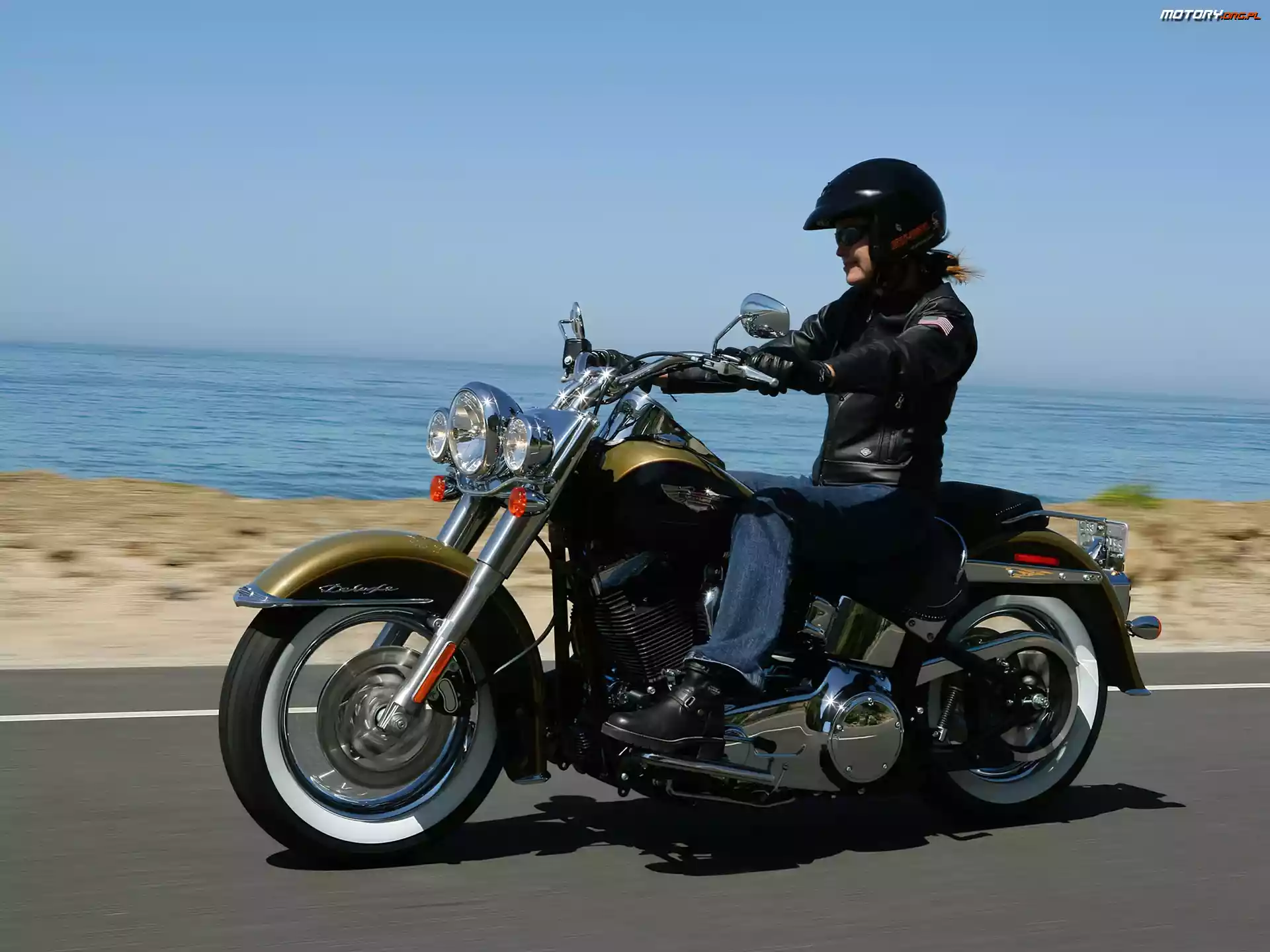 Motocyklistka, Harley Davidson Softail Fat Boy