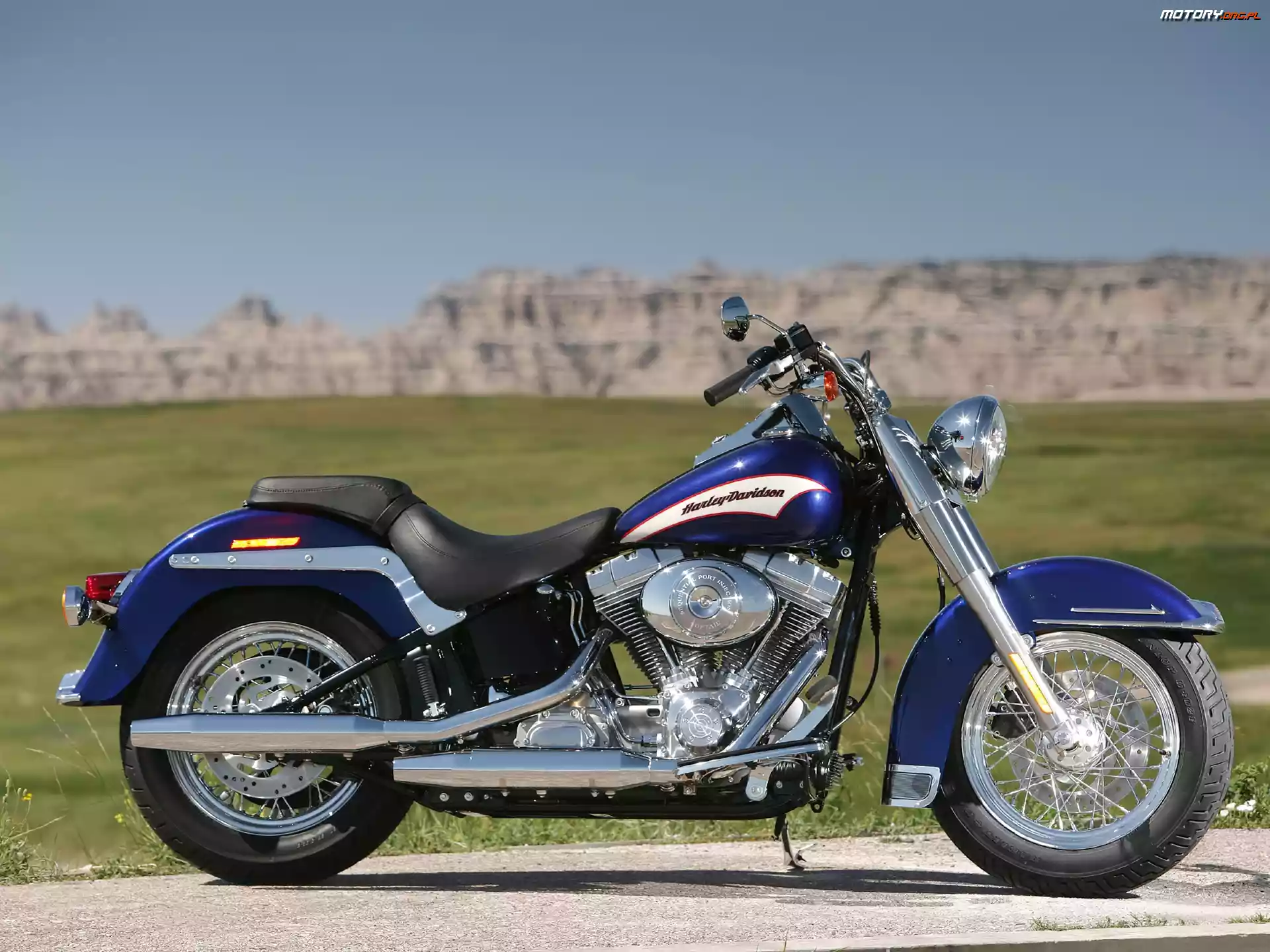 Dekle, Harley Davidson Softail, Chromowane