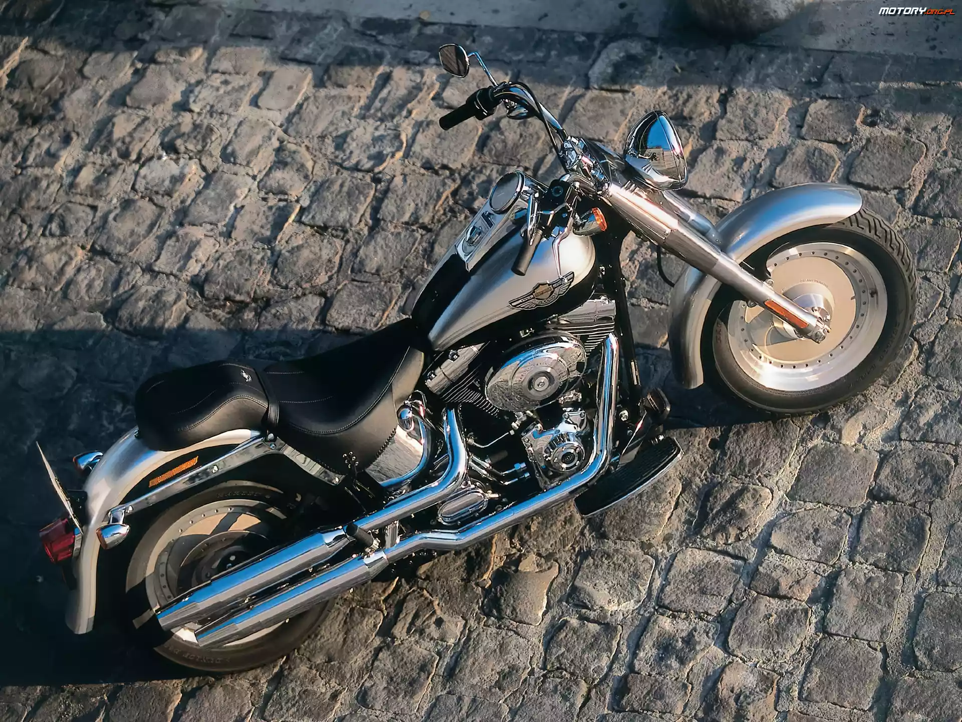 Półki, Harley Davidson Fat Boy, Kierownica