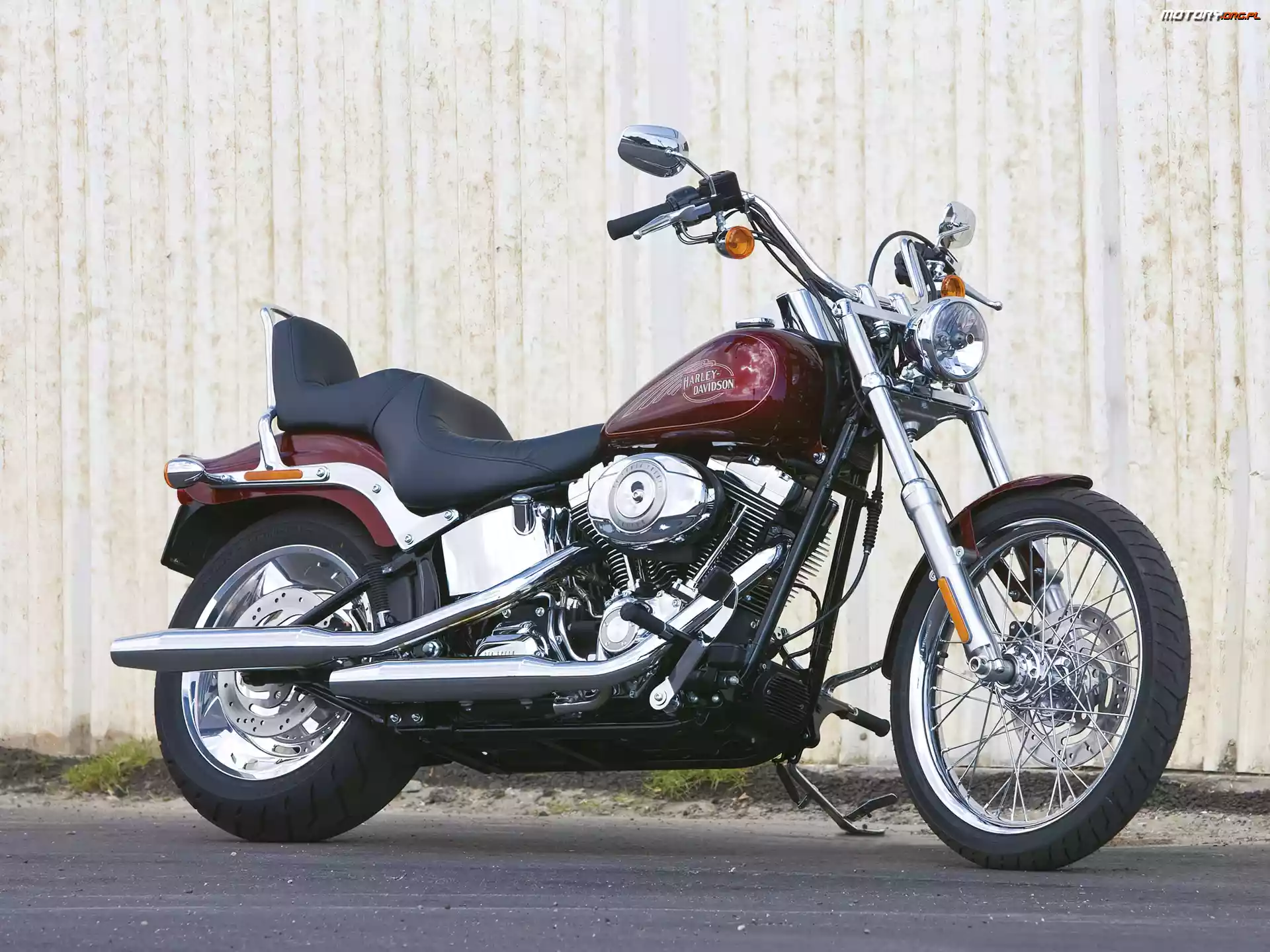Rama, Harley Davidson Softail Custom, Stalowa