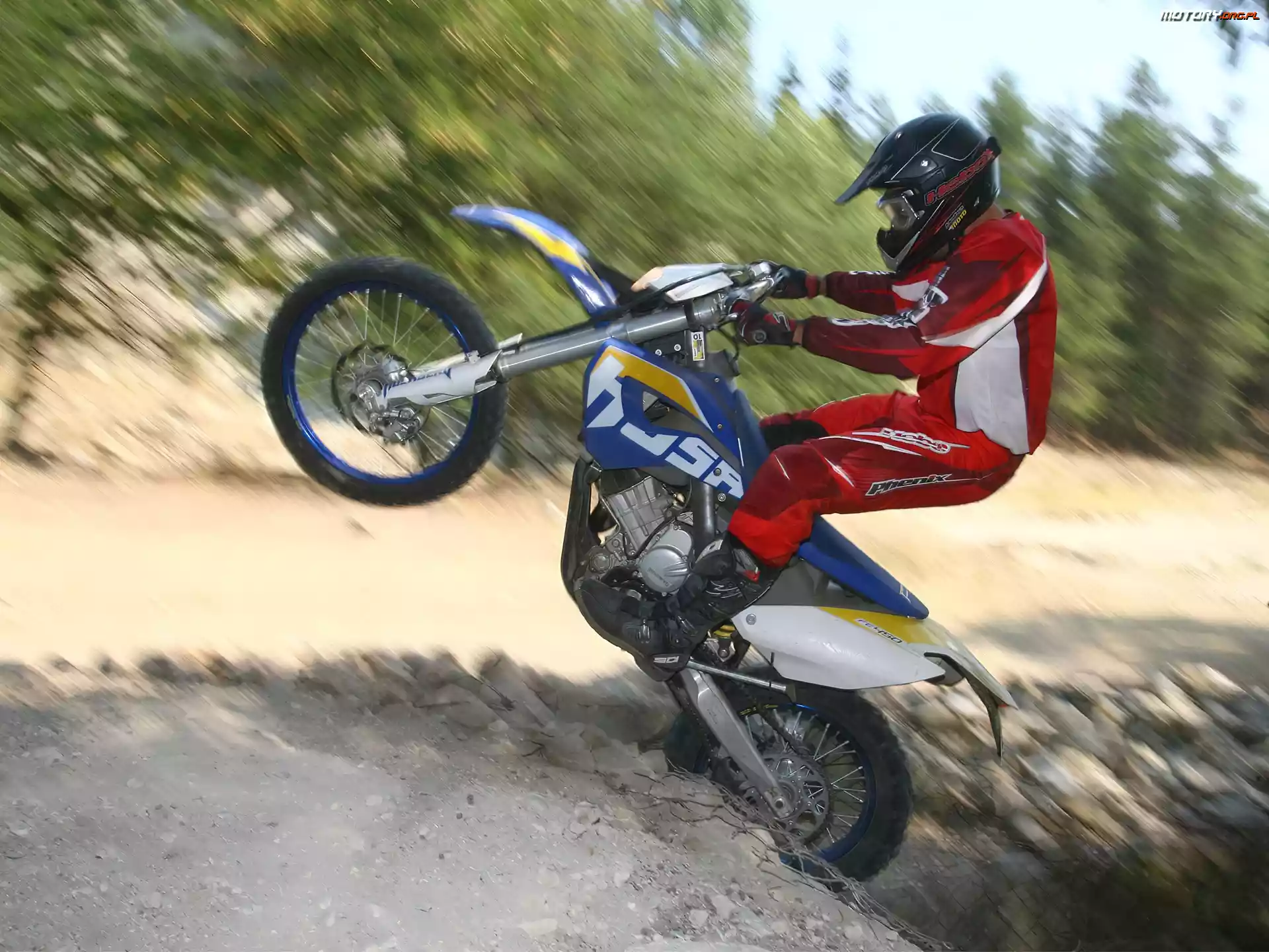 Husaberg FE450, Jazda, Kole, Na