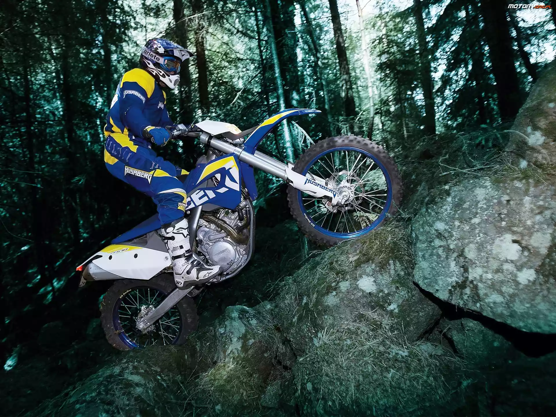 Silnik, Skały, Husaberg FE 570, Podjazd