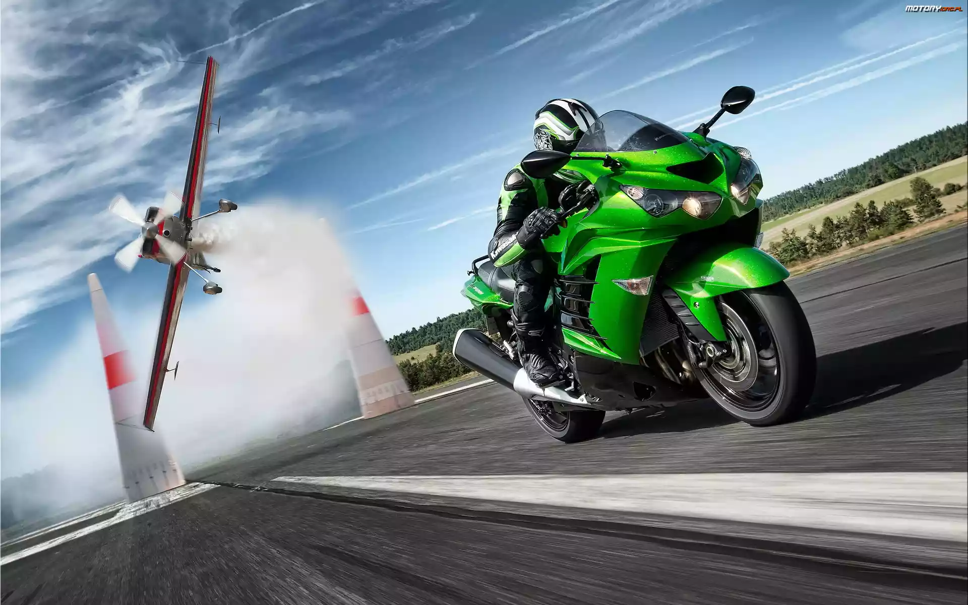 Samolot, Kawasaki ZZR 1200, Droga
