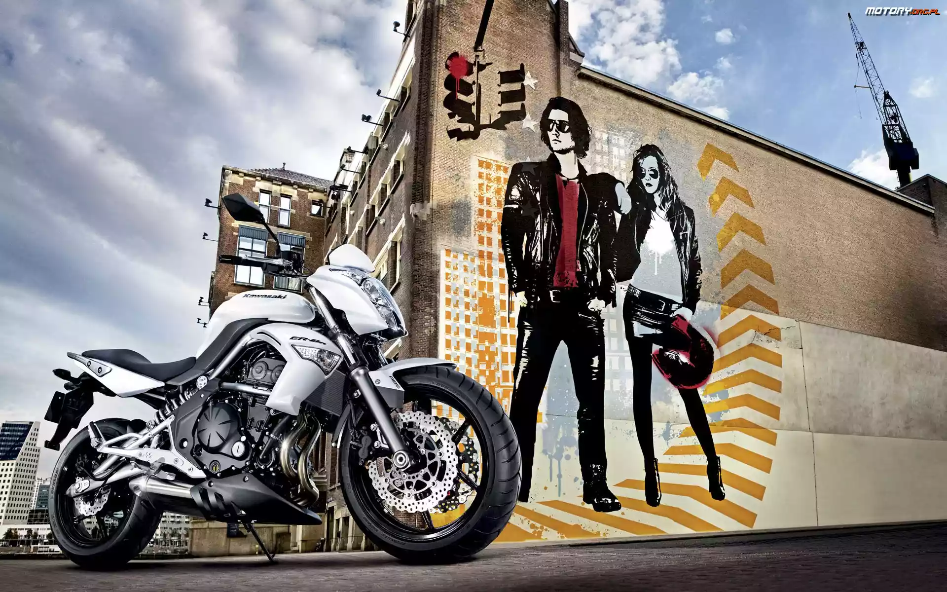 Kobieta, Grafika, Kawasaki, Mężczyzna