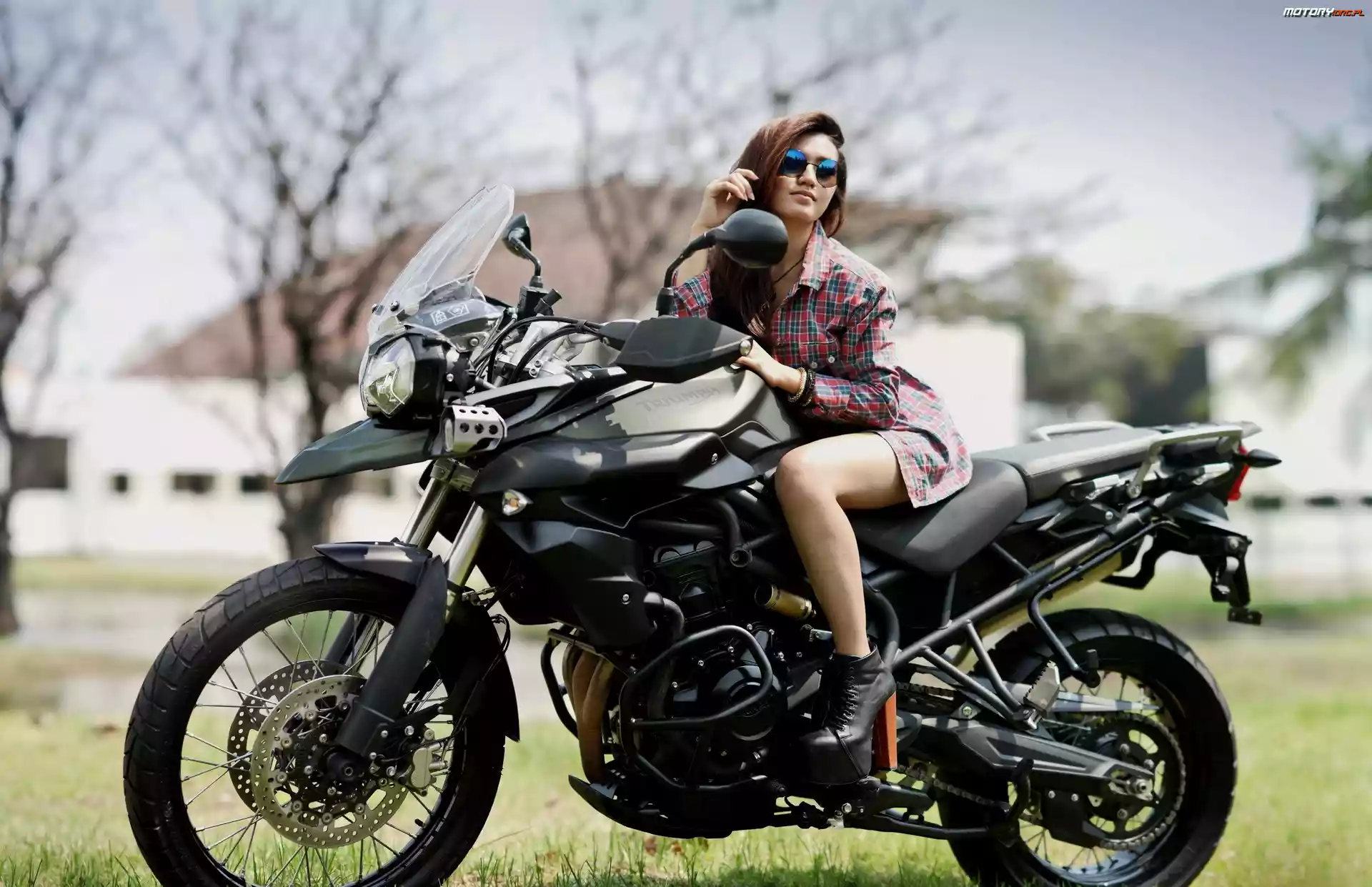 Triumph, Kobieta, Motocykl