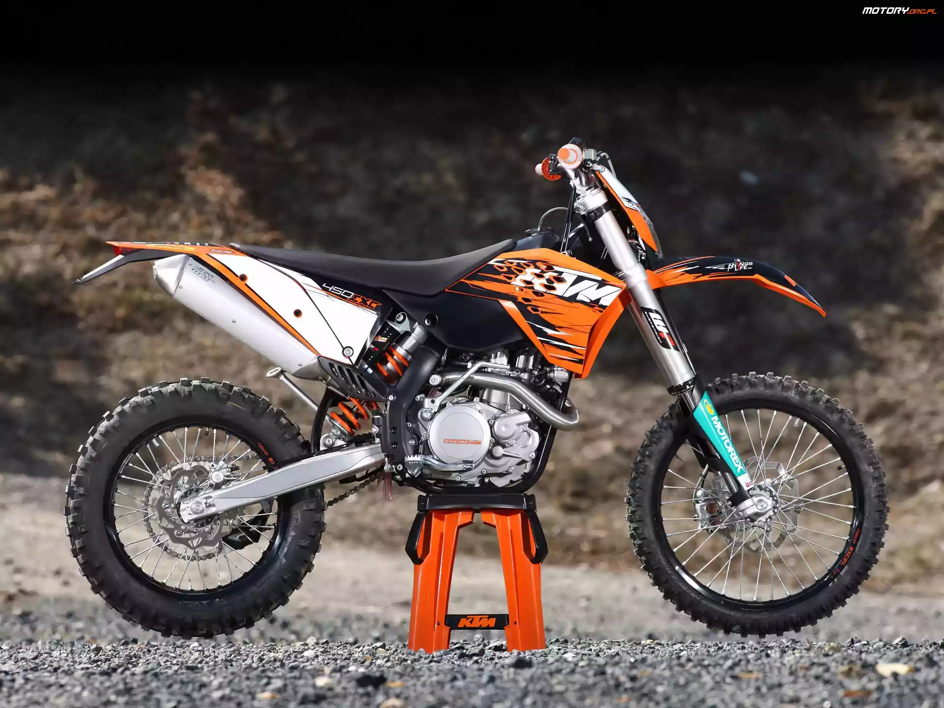 Wahacz, KTM 450 EXC, Podnośnik