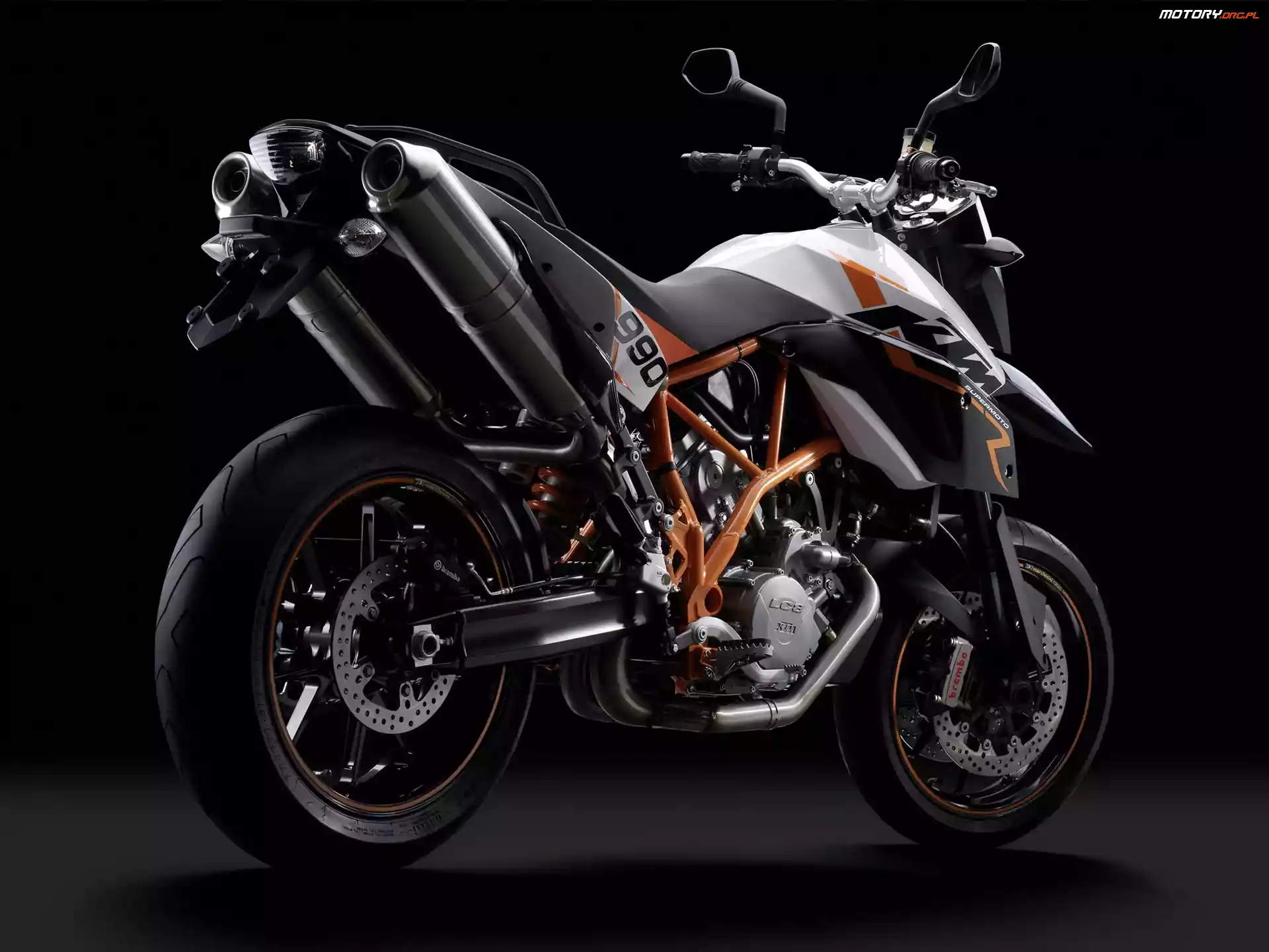 KTM 990 Supermoto, Dwie, Wydechowe, Rury