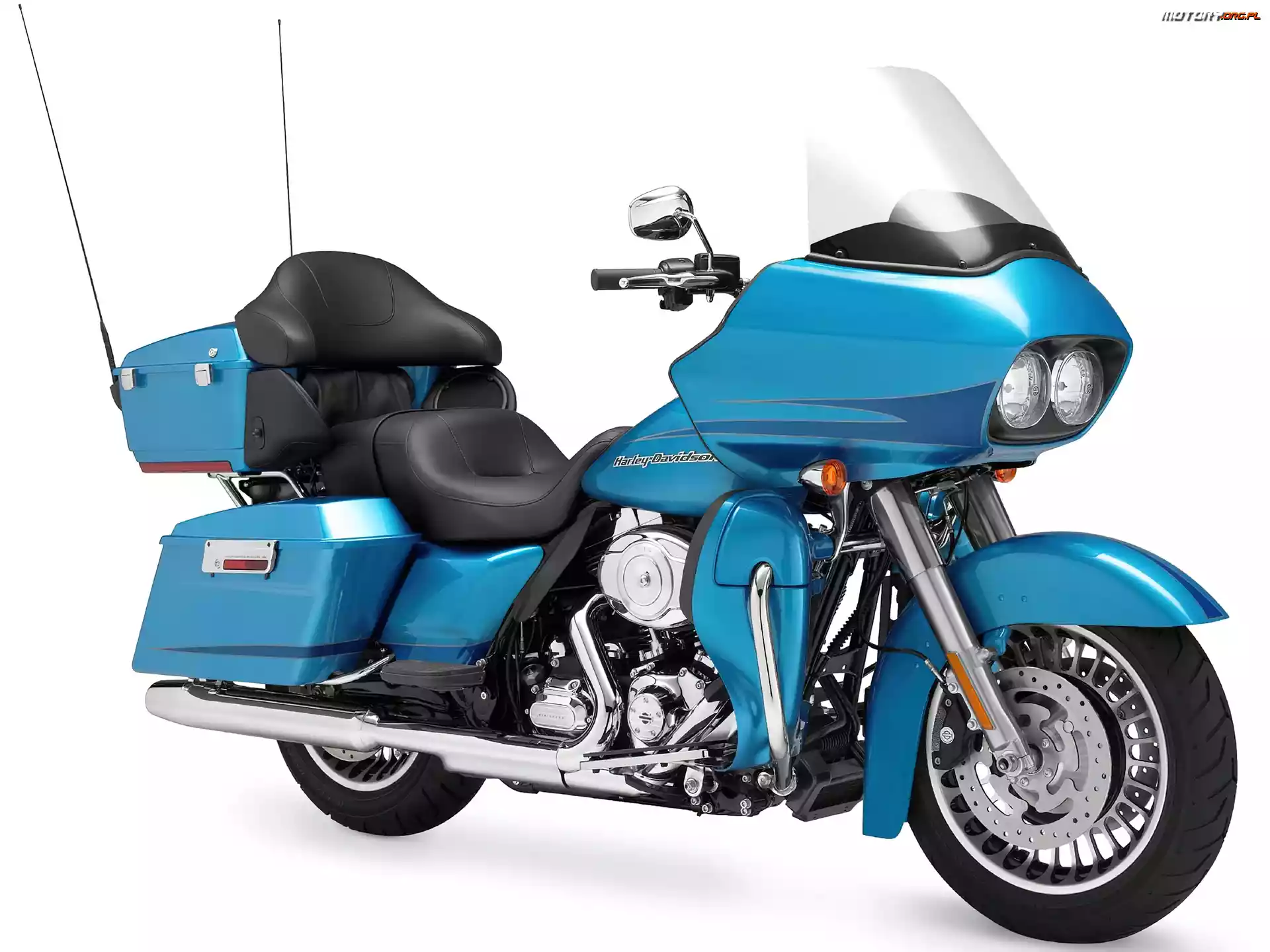 Harley Davidson Road Glide Ultra, Niebieskie, Malowanie