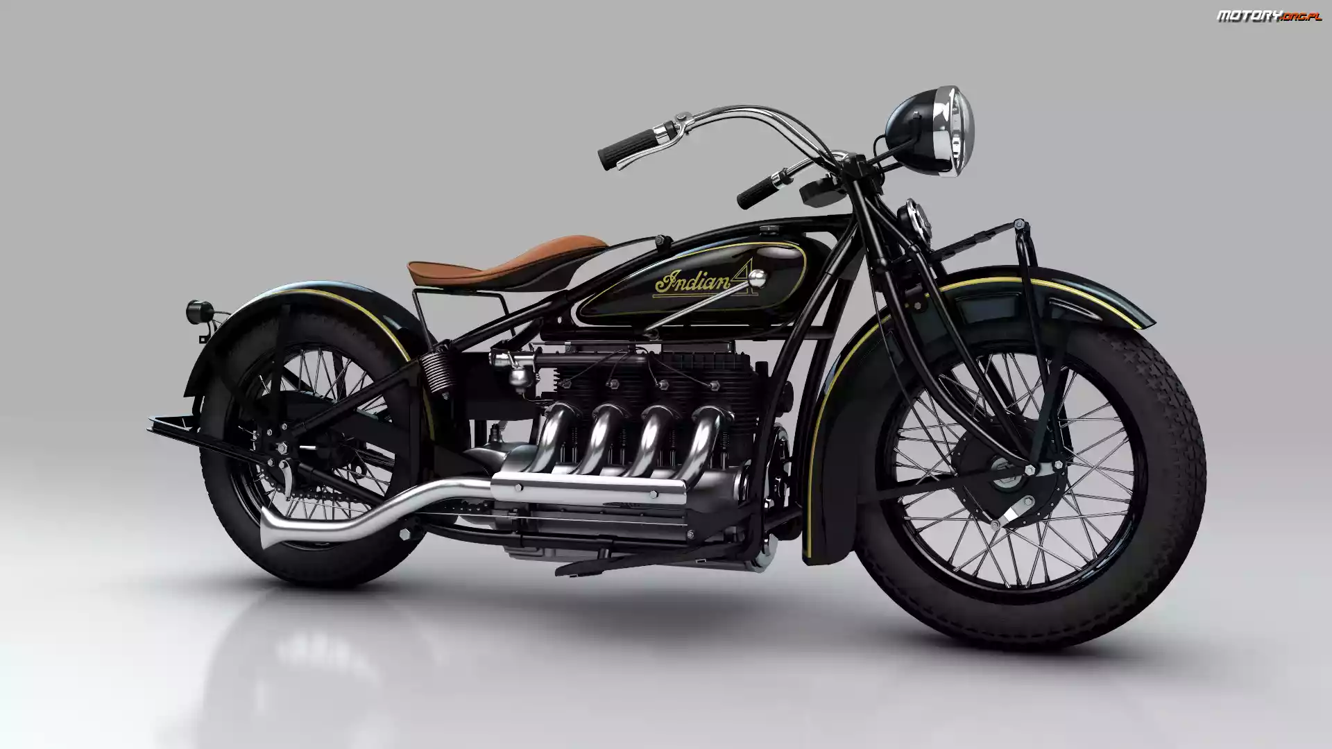 Motocykl, 1932r, Zabytkowy, Indian Four