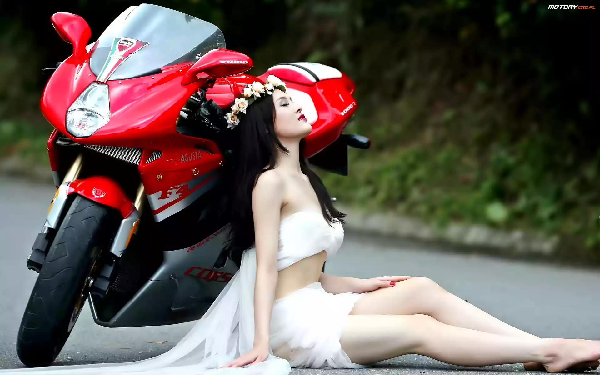 Kobieta, Motocykl, Agusta