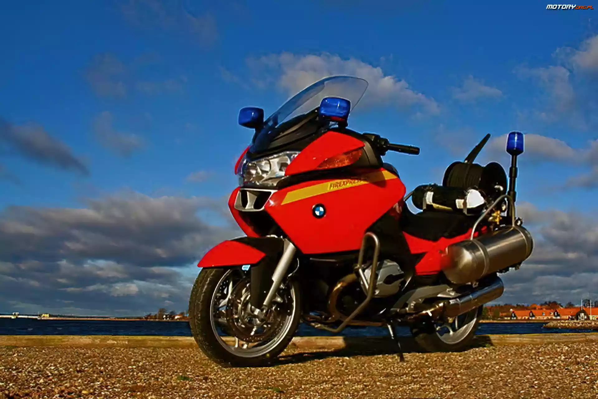 Straży, BMW, Motocykl, Pożarnej