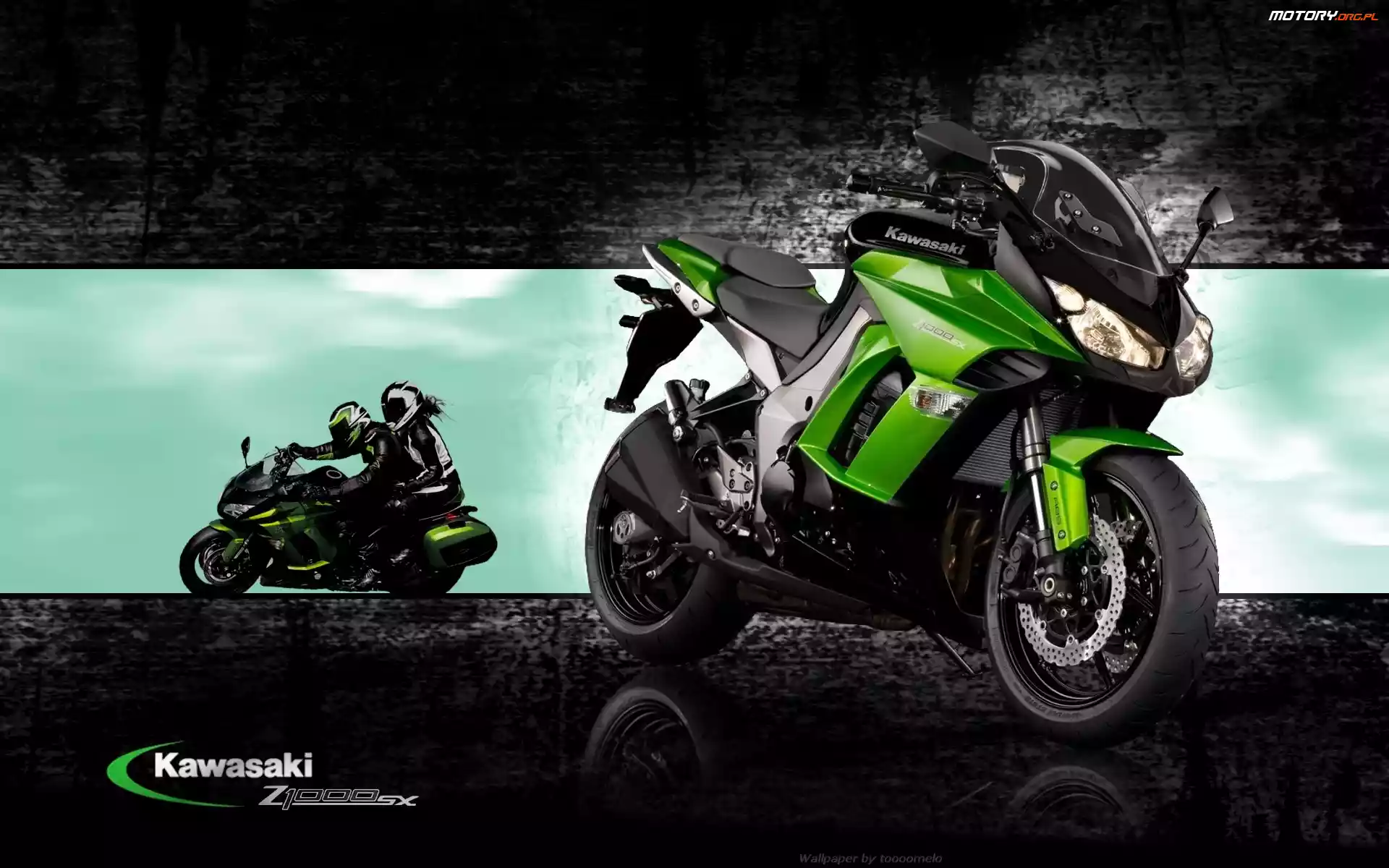 Zielony, Motocykliści, Kawasaki Z 1000 SX, Motocykl
