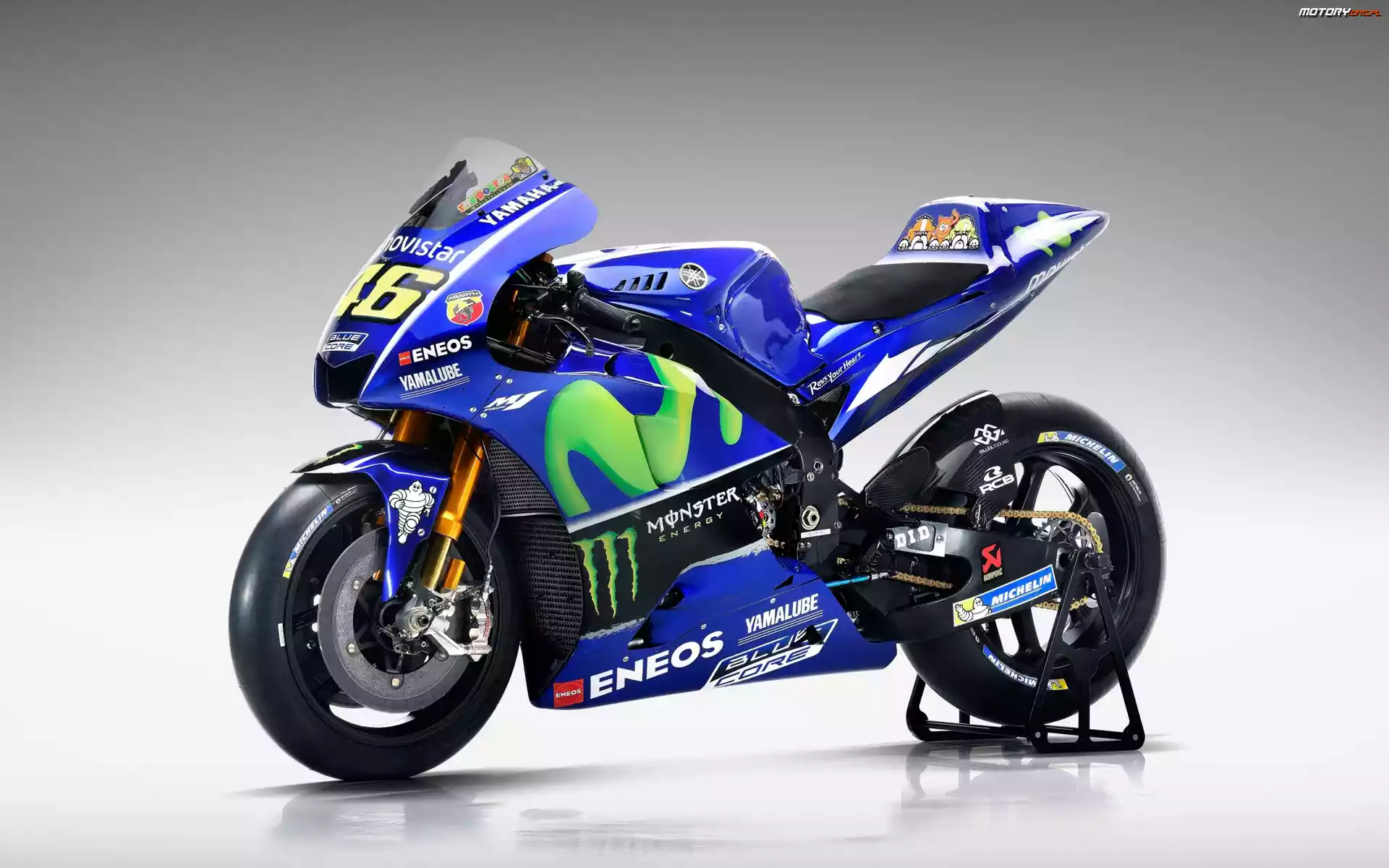 2017, Movistar, Motocykl Yamaha YZR-M1, Reklama