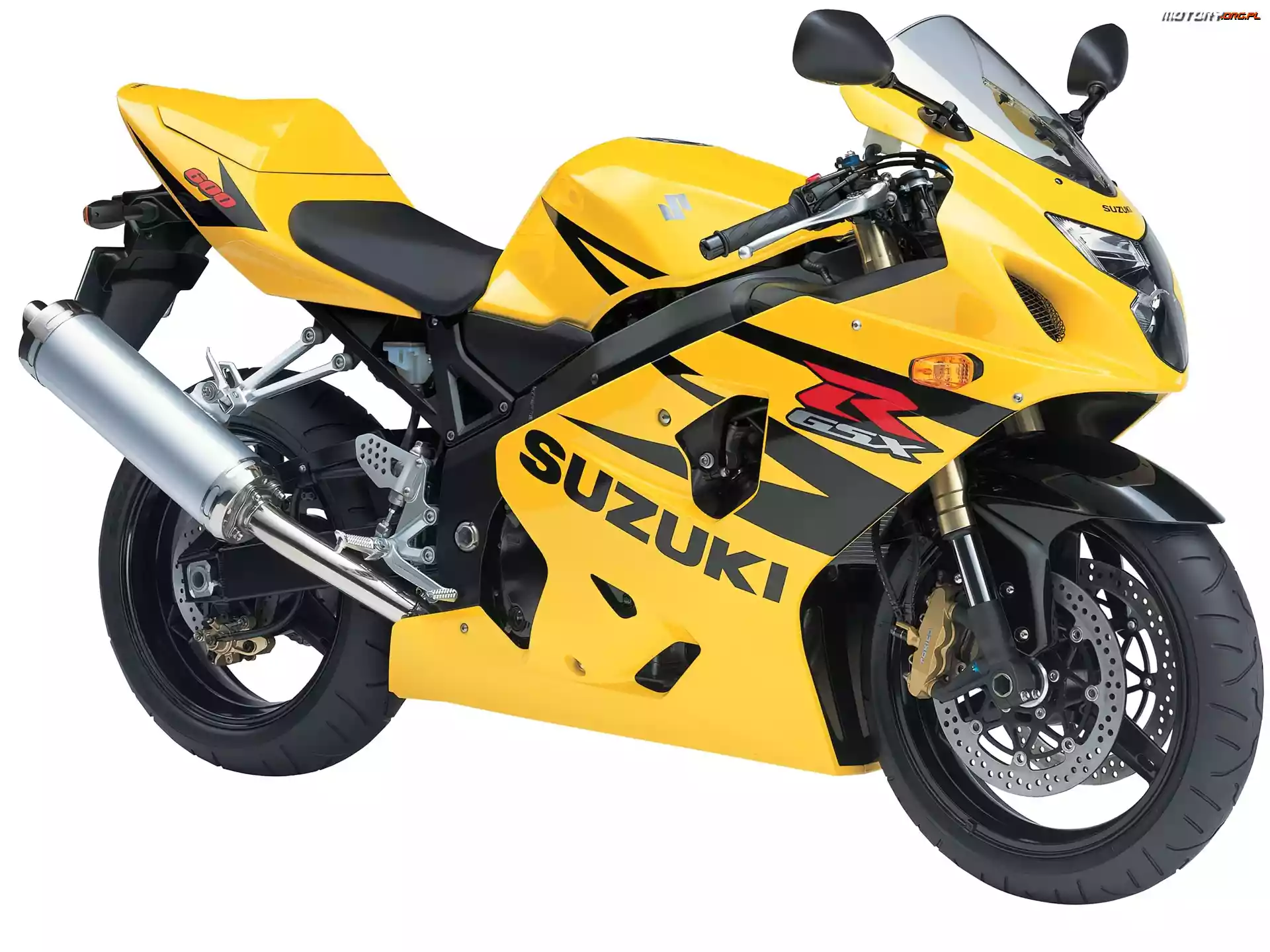 Motor Tłumik, Żółte, Suzuki Gsx-R600