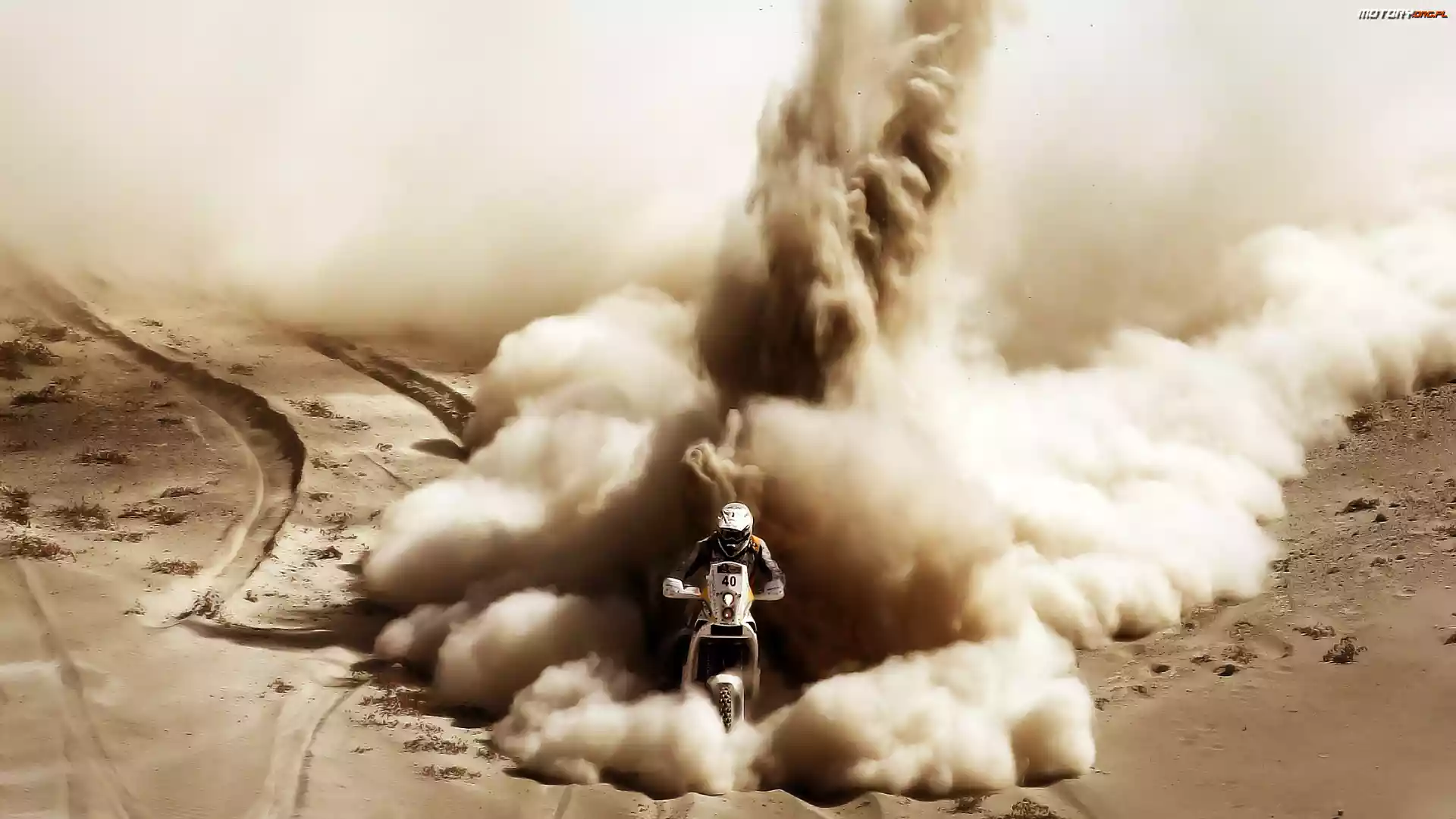 Rajd, Pustynia, Motocyklista, Dakar