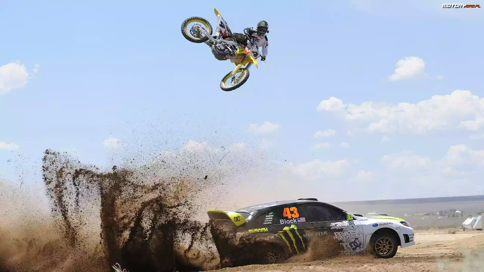 Rajdowy, Cross, Samochód, Subaru