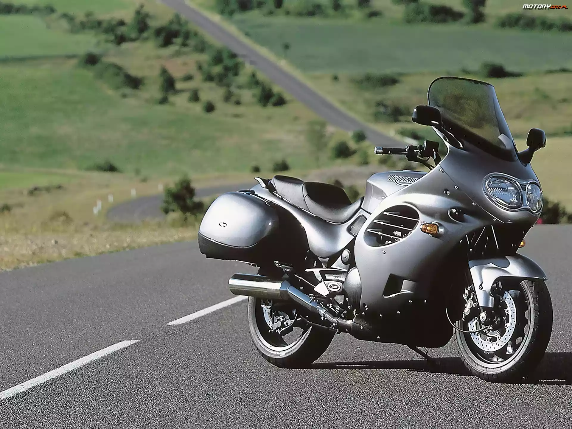 Turystyczna, Triumph Trophy 1200, Szyba